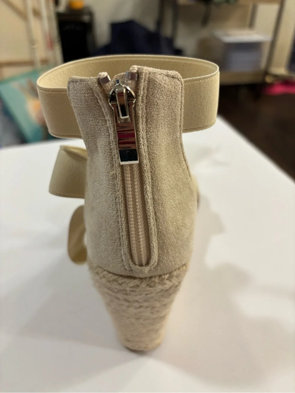 Women's Beige Strappy Block Heel Sandals